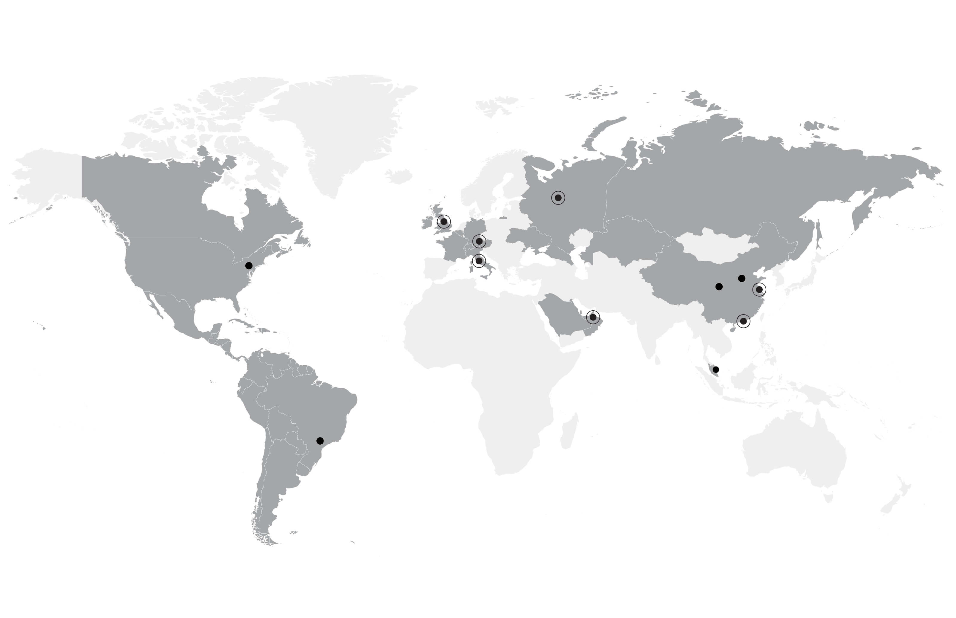 PRCO Office Locations World Map
